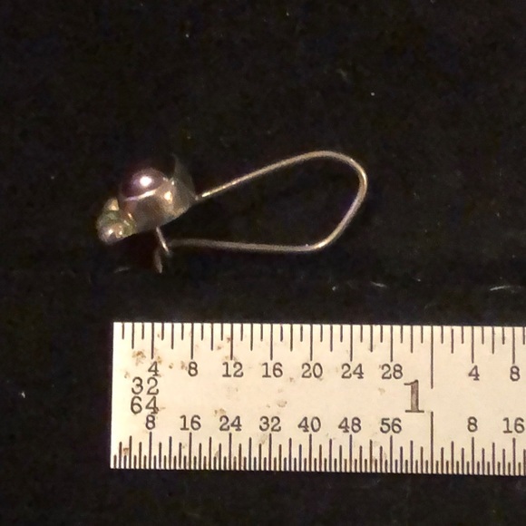 Sterling Silver Kidney Wire Hook Earrings - Picture 4 of 5